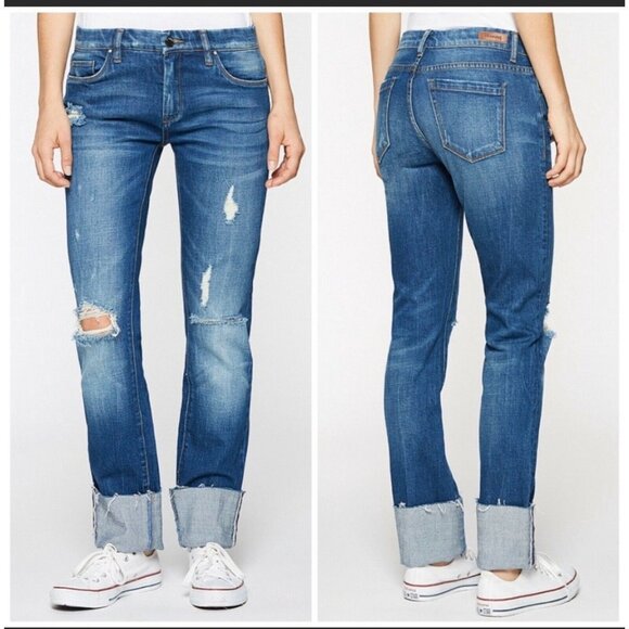 BLANK NYC NEW $88 Poiny Boy Distressed Slim Straig - Picture 2 of 7